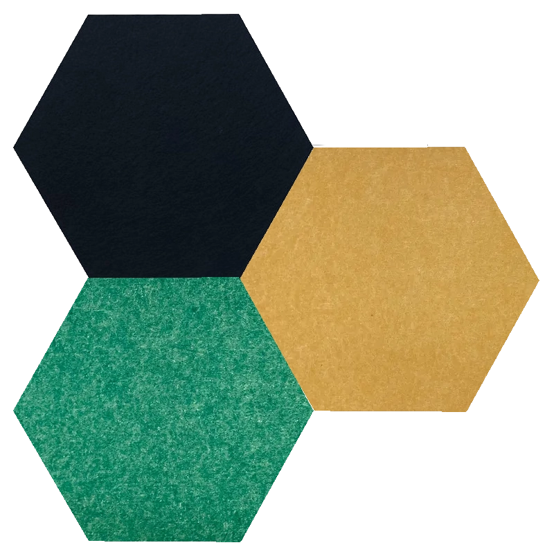 Akustiikkalevy Pet Huopa Hexagon